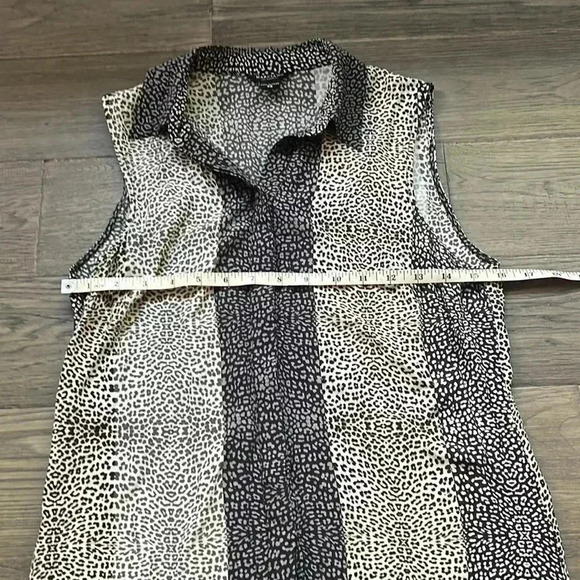 🔥MARCIANO🔥 | Blue and grey animal print sleeveless dress - Picture 7 of 12